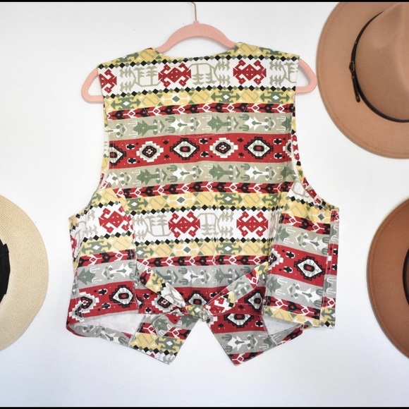 Vintage Stampede Blazer Vest - Picture 2 of 3